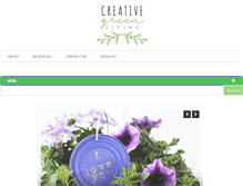 Tablet Screenshot of creativegreenliving.com